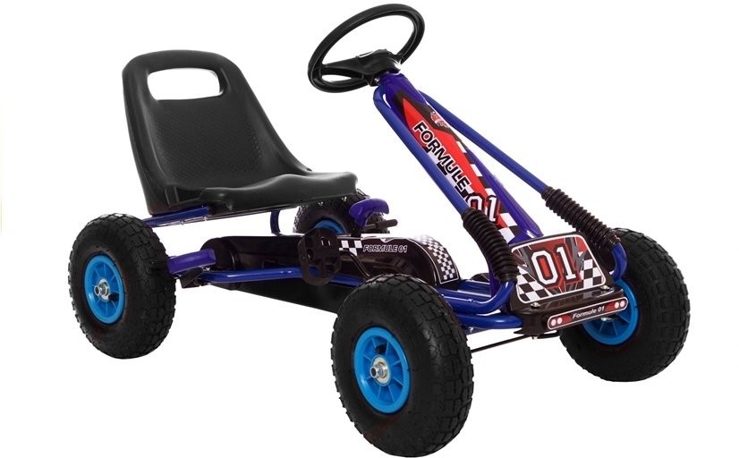 Import LEANToys Gokart Niebieski A-15 Pompowane Koła 202