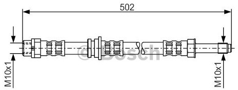 BOSCH Przewód hamulcowy elastyczny 1 987 476 971