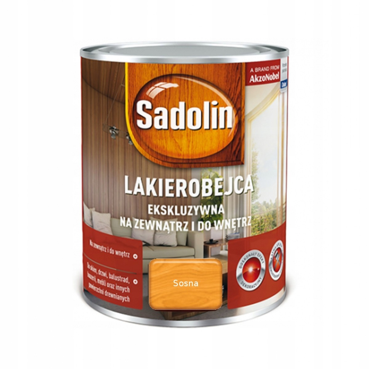 Zdjęcia - Lakiery i lazury Sadolin Lakierobejca Ekskluzywna  Sosna 2,5L 