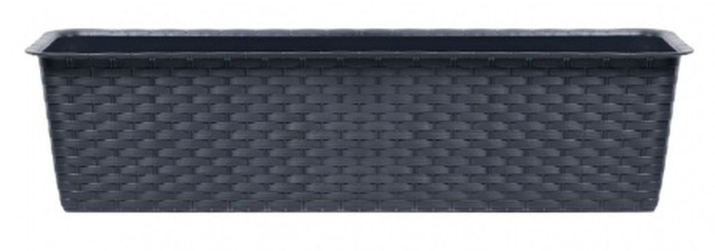 Prosperplast RATOLLA CASE Podłużna doniczka balkonowa 39,1x17,3x14,5cm antracyt ISR400