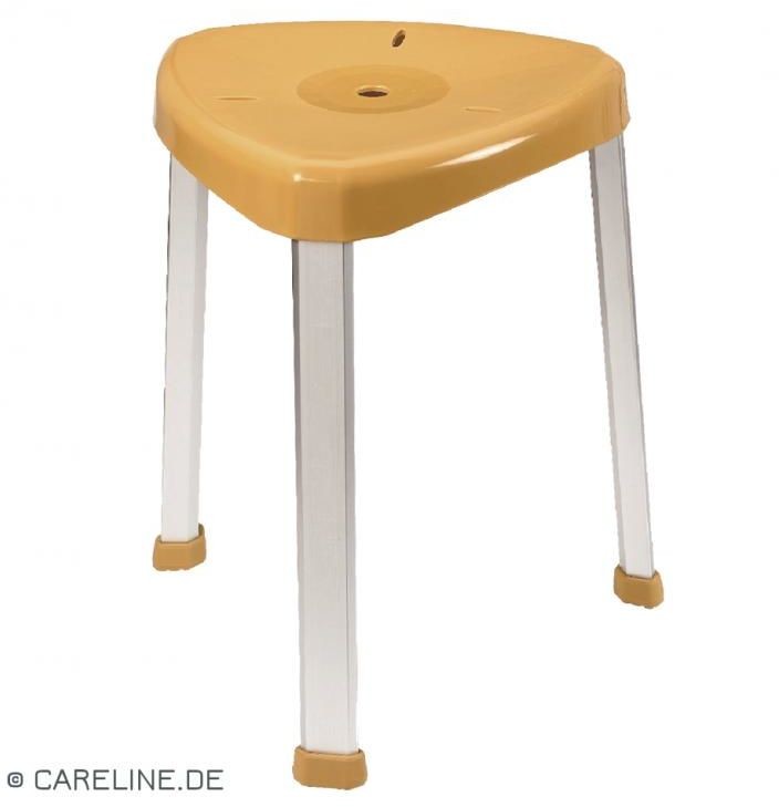 Careline Taboret pod prysznic narożny Careline Żółty M-1063