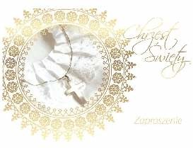 Zaproszenia na Chrzest