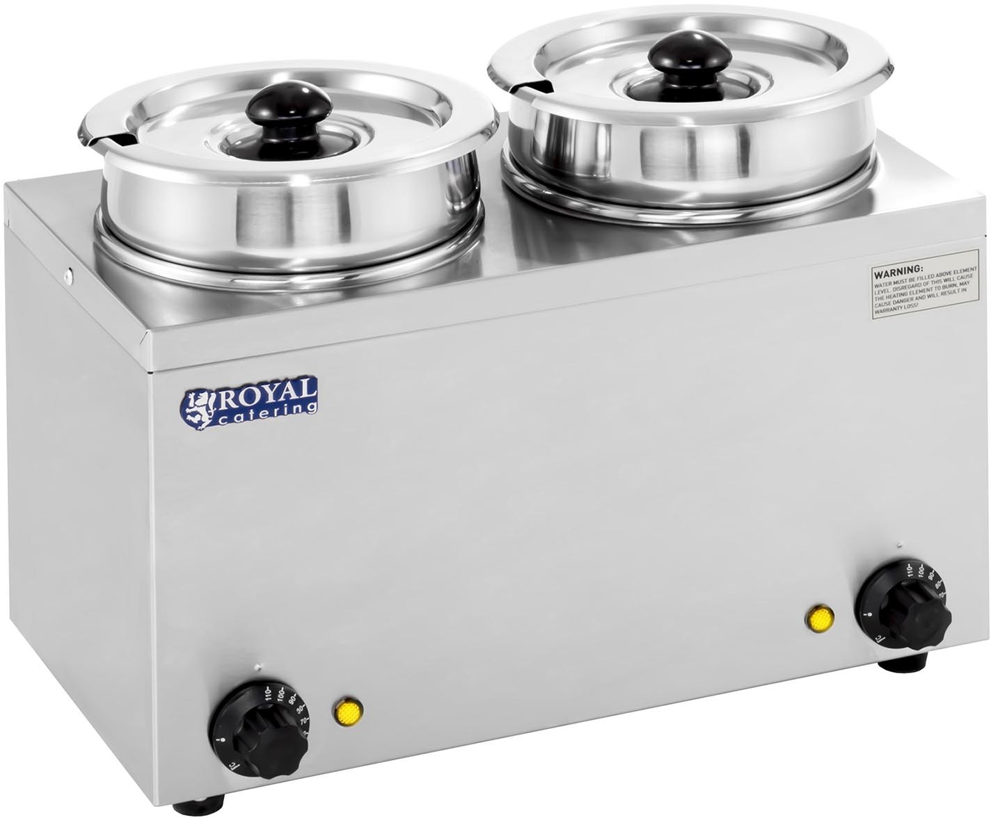 Royal Catering Stacja do zup - 2 x 2,75 l - 300 W RCBM-2/4R RCBM-2/4R