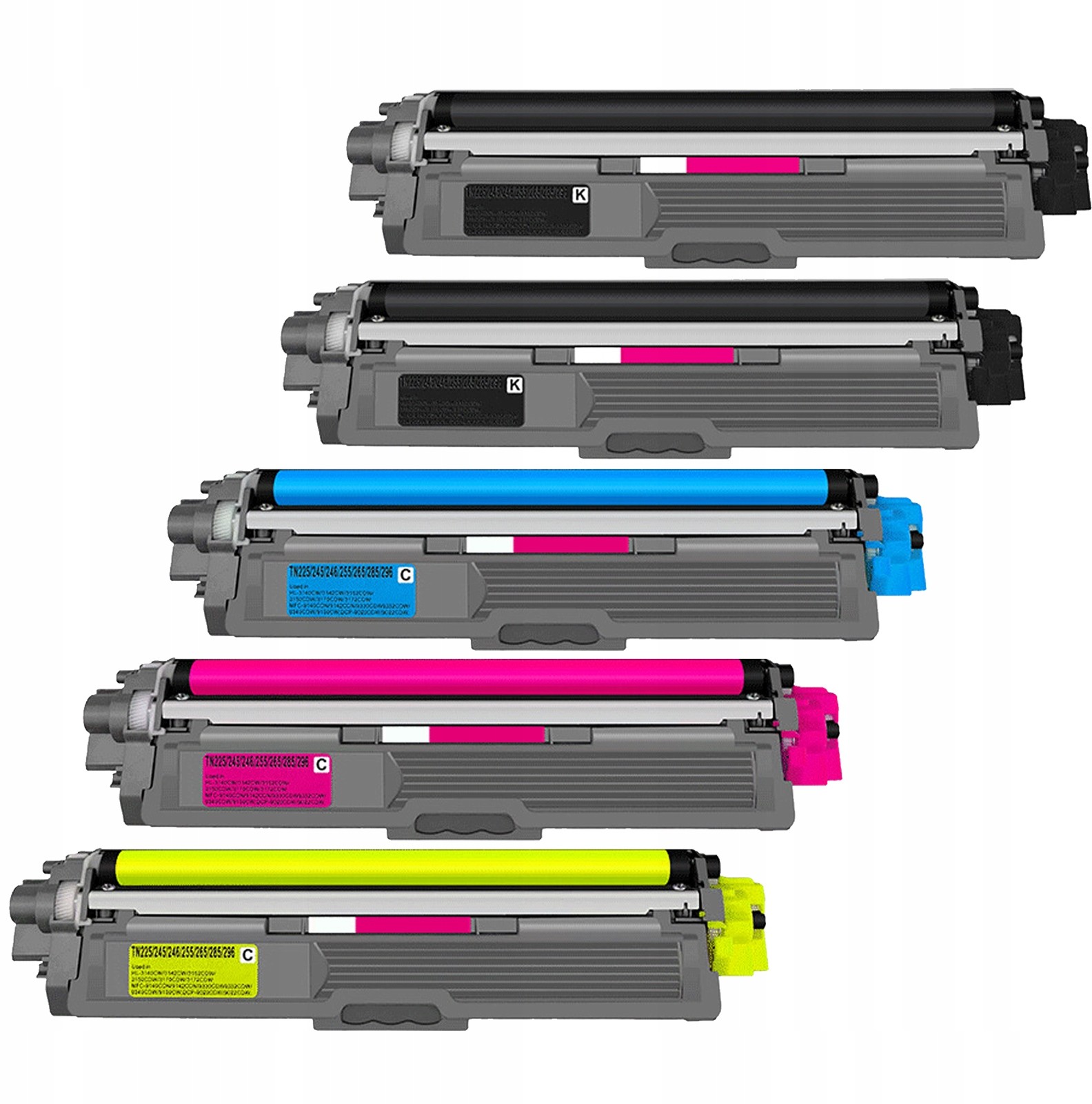 5x Toner TN241/TN245 tonerem laserowym do Brother
