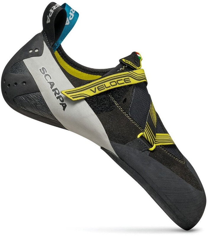 Scarpa Veloce Buty wspinaczkowe Mężczyźni, black/yellow EU 40,5 2021 Buty wspinaczkowe na rzepy 70065-M-35-40,5