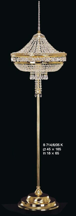 Elite bohemia Lampa podłogowa kryształowa na 5 żarówek - Elite Bohemia S 714/5/06 K
