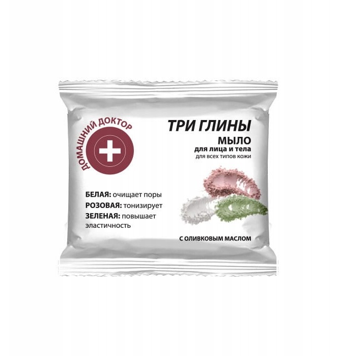 Elfa Mydło do twarzy i ciała trzy glinki 70g 9108