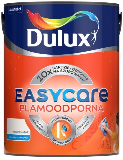 Dulux Farba Easycare 5L Nieskazitelna Biel 5904078198667