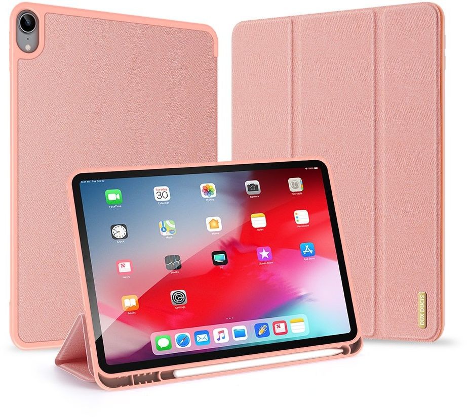 Dux ducis DUX DUCIS Domo składany pokrowiec etui na tablet podstawka iPad Air 2020 różowy (brak Smart Sleep) - Różowy