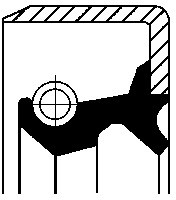 CORTECO Pierścień uszczelniający wału, różnicowy CORTECO 12001683B