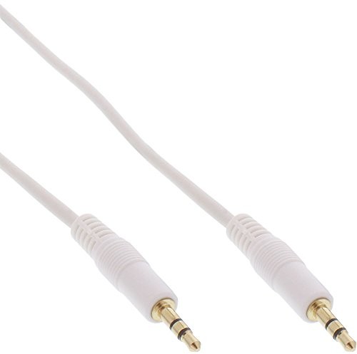 InLine kabel, wtyczka/wtyczka 3,5 MM, Stereo, biały/złoty, jack 1 m 99941W