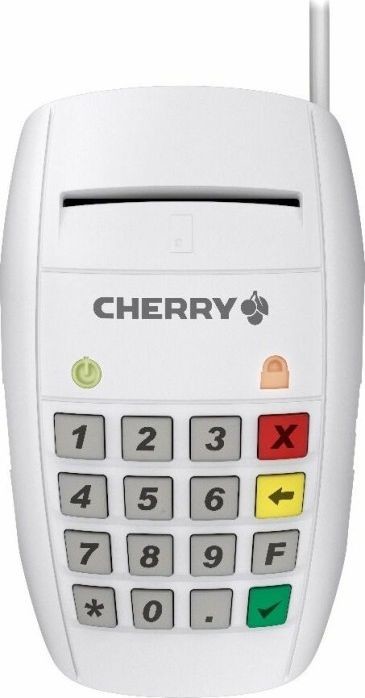 Cherry Klawiatura  Cherry Smartcard Terminal ST-2100 white ST-2100UG