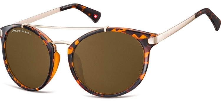 Montana Muchy okulary przeciwsłoneczne S18A brązowe (panterka) S18A