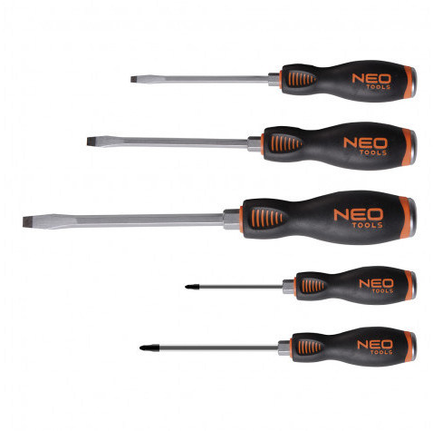 NEO-TOOLS Wkrętaki do pobijania, S2, zestaw 5 szt. TOP-04-240