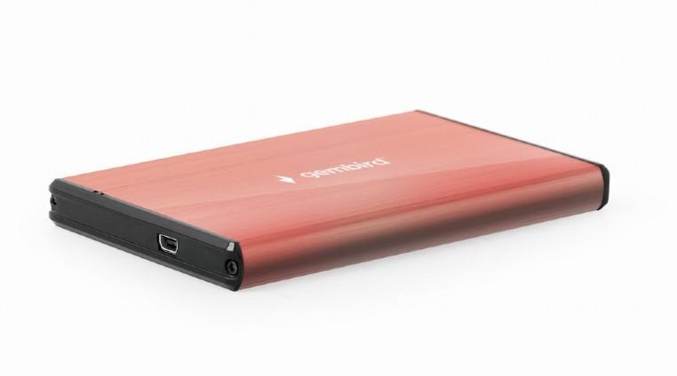 Gembird GEMBIRD OBUDOWA HDD/SSD USB 3.0 2.5&quot; SATA, SZCZOTKOWANE ALUMINIUM, KOLOR RÓŻOWY EE2-U3S-3-P