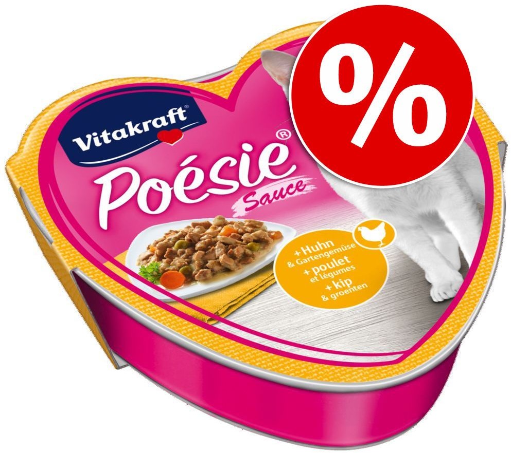 Vitakraft Poesie 15 x 85 g Czarniak z makaronem i pomidorami w sosie