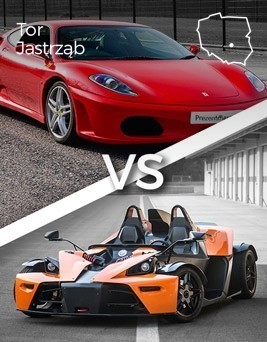 Jazda Ferrari F430 vs KTM X-BOW  Tor Jastrząb P0002062