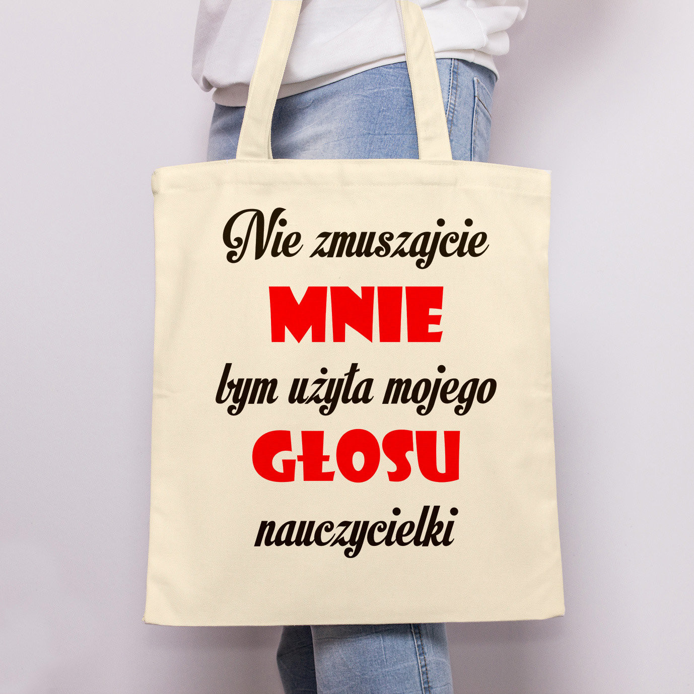 Poczpol Nie zmuszajcie mnie bym użyła mojego głosu - Torba PRZPOC-0-2872