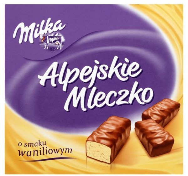 Kraft Alpejskie Mleczko Pianka o smaku waniliowym Milka 330 g