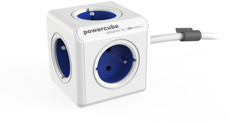 Allocacoc Listwa PowerCube Extended 1,5m Niebieska - Darmowe płatności online! 2300BL/FREXPC