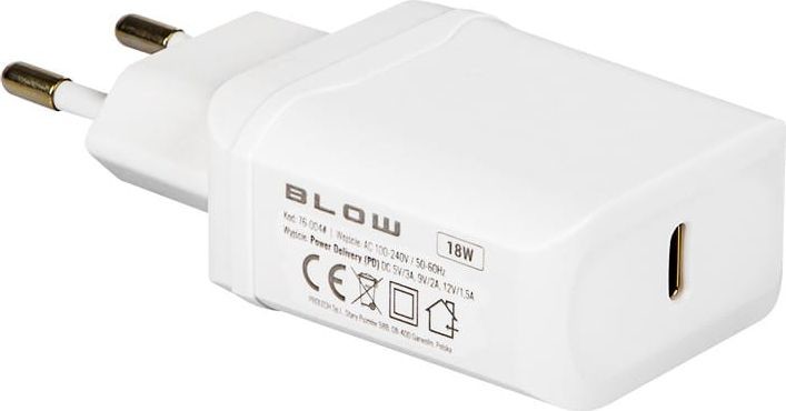 Blow Ładowarka Ładowarka sieciowa z gniazdem USB-C PD3.0 18W 1_790448
