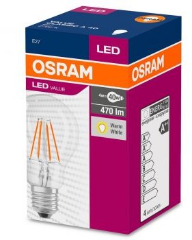 Osram Żarówka LED Value Clear A40/827 Filament 4058075819634_2