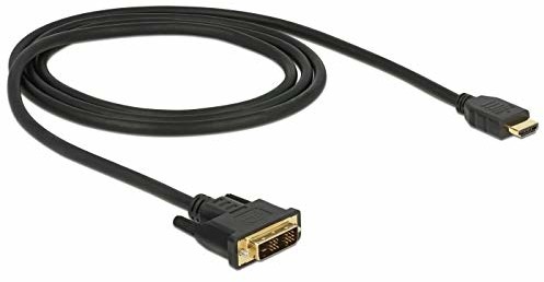 DeLock 85582 1m HDMI Type A (Standard) DVI-D Czarny (85582)