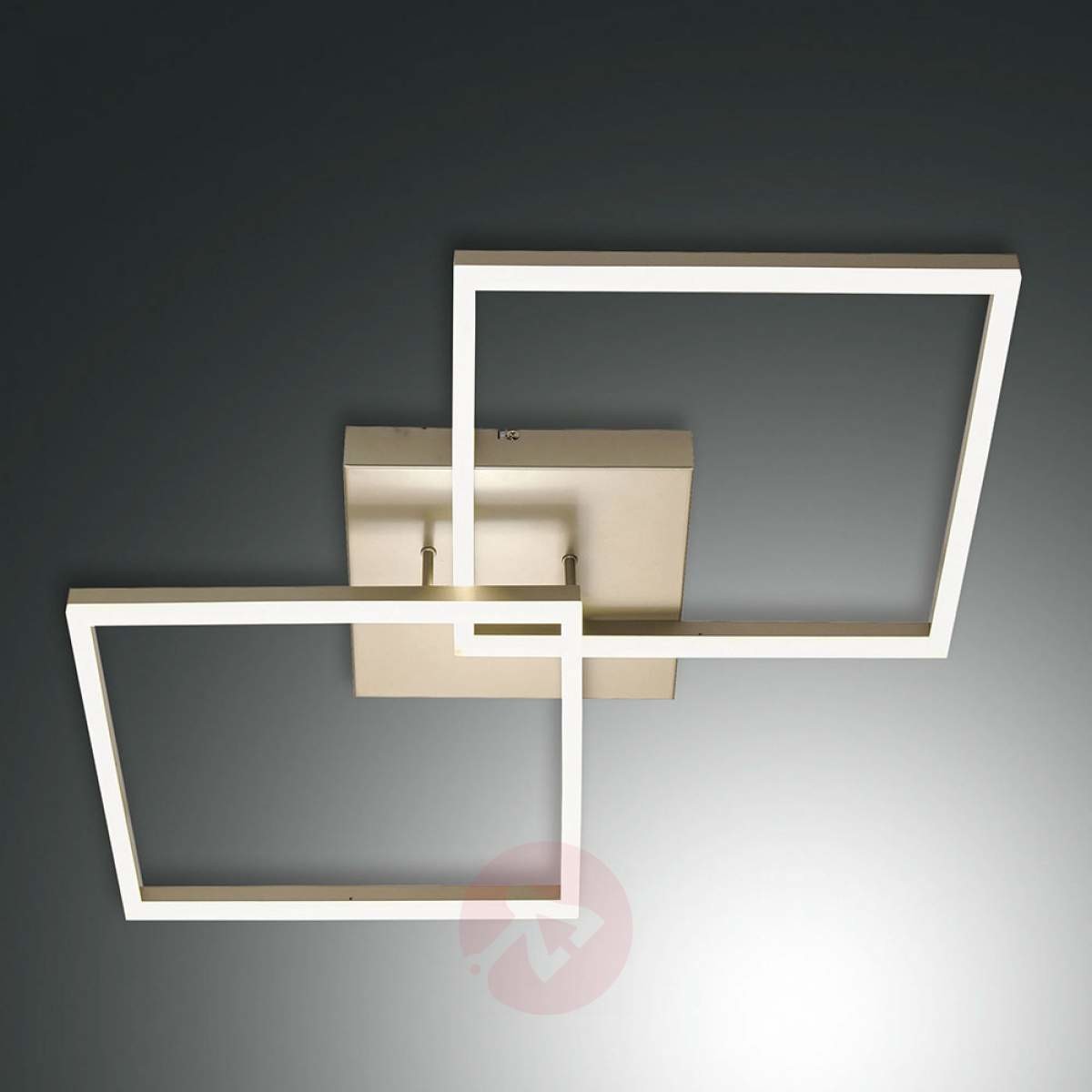 Fabas Luce Złota lampa sufitowa LED Bard