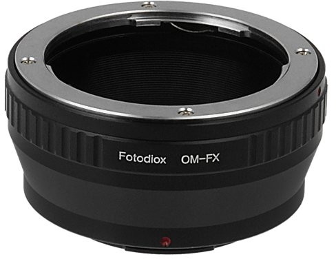 Fotodiox LENS Mount Adapter, Olympus OM ZUIKO Lens to Fujifilm X-Series Mirrorless Cameras wyszukiwania AS X-Pro1, X-E1, and X-M1 FX-OM-FX1