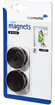 Legamaster 7  181401 Super-przyczepności magnesów, czarny 8713797036856