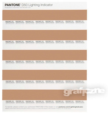 Pantone Lighting Indicator Stickers D50 LNDS-1PK-D50