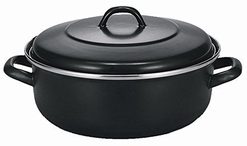 Krüger Karl Kruger Nostalgia garnek na pieczeń, rondel, czarny, 24 cm KB 24
