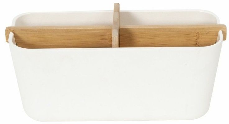 Compactor organizer łazienkowy ECOLOGIC 4 przegródki na kosmetyki bambus + naturalne włókno 100% bio
