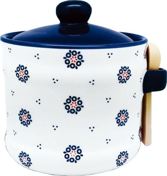 Tadar POJEMNIK CERAMICZNY Z ŁYŻECZKĄ FOLKLOR TD-6309