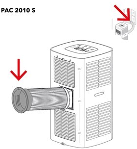 Trotec PAC 2010 S przyłącze wąż / okno