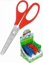Fiorello  Nożyczki szkolne z linijką GR-1502 -13cm (30szt)