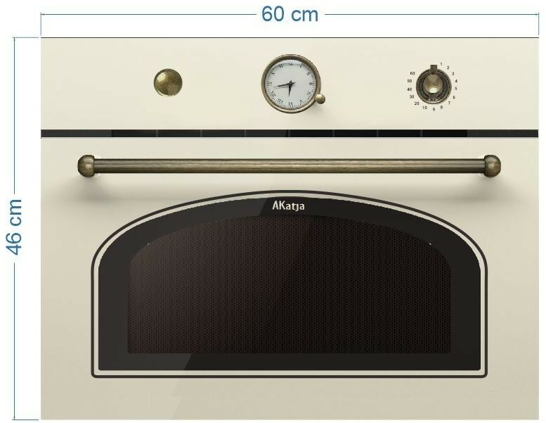 Atrapa - mikrofala retro jasna ATM004