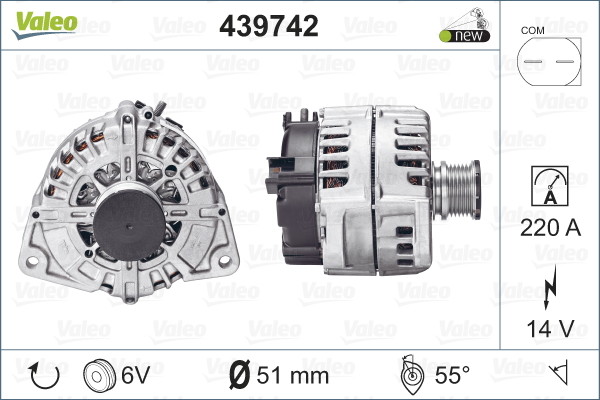 VALEO alternator nowy 439742 439742