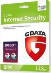 GData G DATA INTERNET SECURITY 2+2 20 M-CY KARTA-KLUCZ C1802KK122U2GE