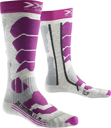 X-Socks damskie X narciarskie Control 2.0 Lady skistrumpf, szary X100091