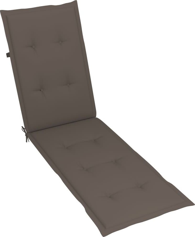 vidaXL Poduszka na leżak kolor taupe 75+105 x50x4 cm 314181