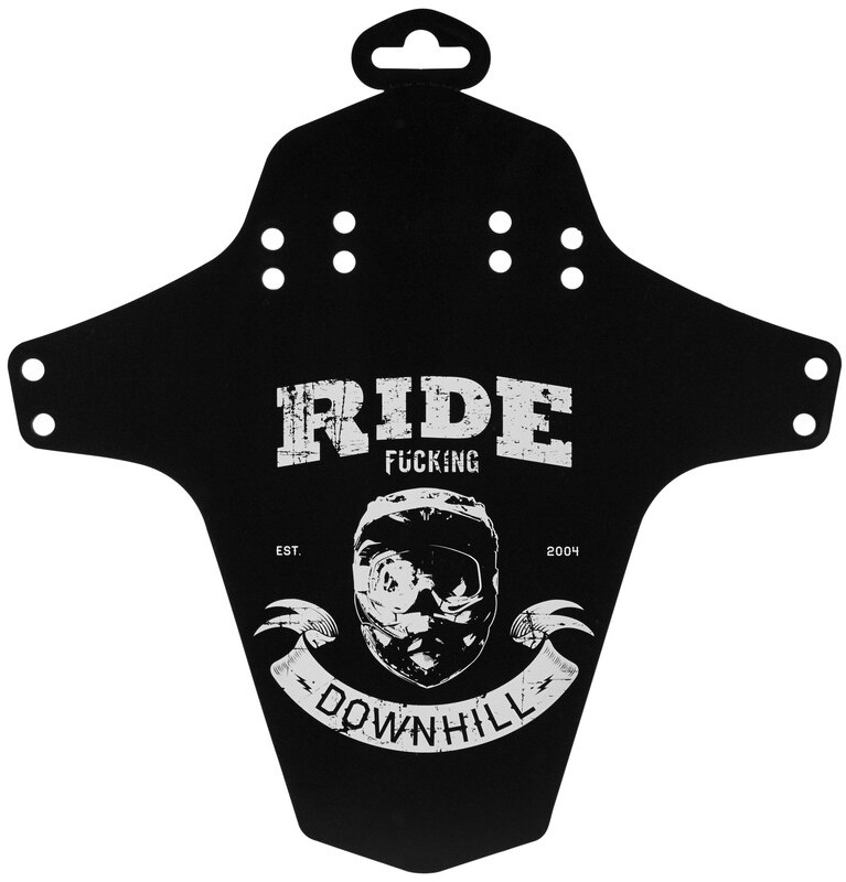 Reverse Reverse Ride Fucking Downhill Błotnik, black/white  2021 Błotniki tymczasowe 7456
