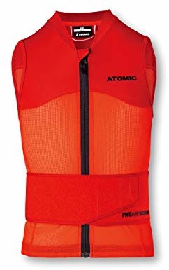Atomic dzieci Live Shield Vest Jr Back Protection, czerwony, m AN5205022M