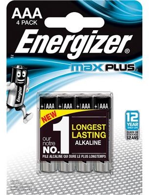 Energizer Bateria Max Plus, AAA, LR03, 1,5V, 4szt. EN-423051