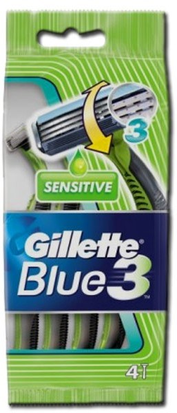 Gillette Blue 3 Sensitive Jednorazowe maszynki do golenia 4szt