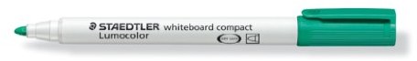 Staedtler 341  5 Lumo Whiteboard Marker Compact końcówka okrągła, barwa około 1  2 MM, 10 sztuk w kartonie etui, zielony 4007817341582
