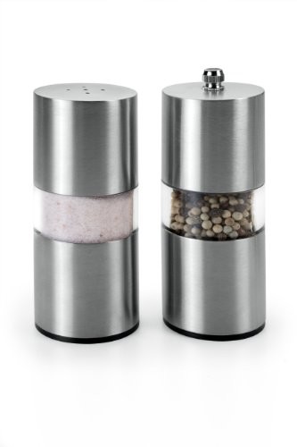 Metaltex USA Inc. Salt and Pepper zestaw, srebrny firmy Metaltex USA Inc. 25.28.30