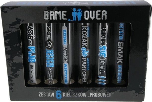 BGTech Zestaw 6 kieliszków probówek Game Over 25-00137