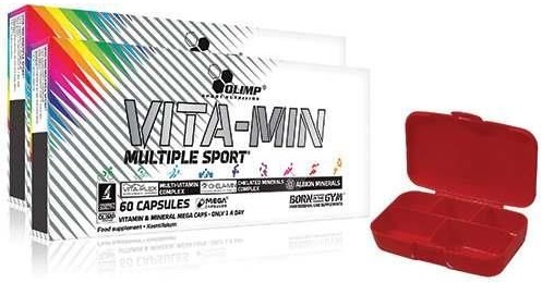 Olimp VITA-MIN MULTIPLE SPORT - 120cap + Pillbox