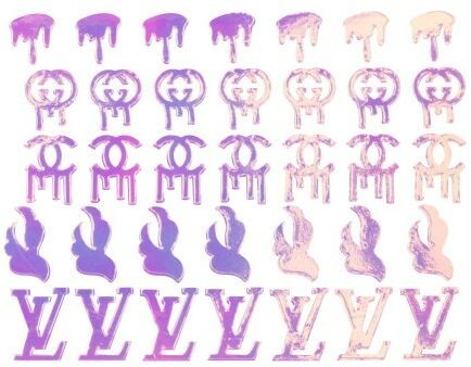 Allepaznokcie Naklejka samoprzylepna kształty logotypy Nr 31